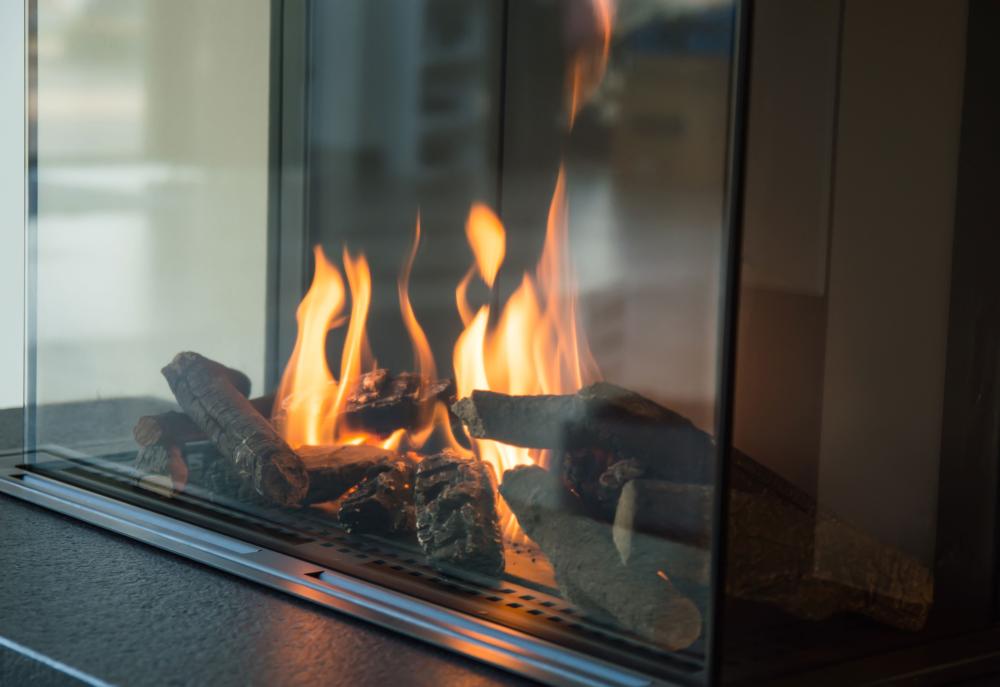 cheminée à gaz